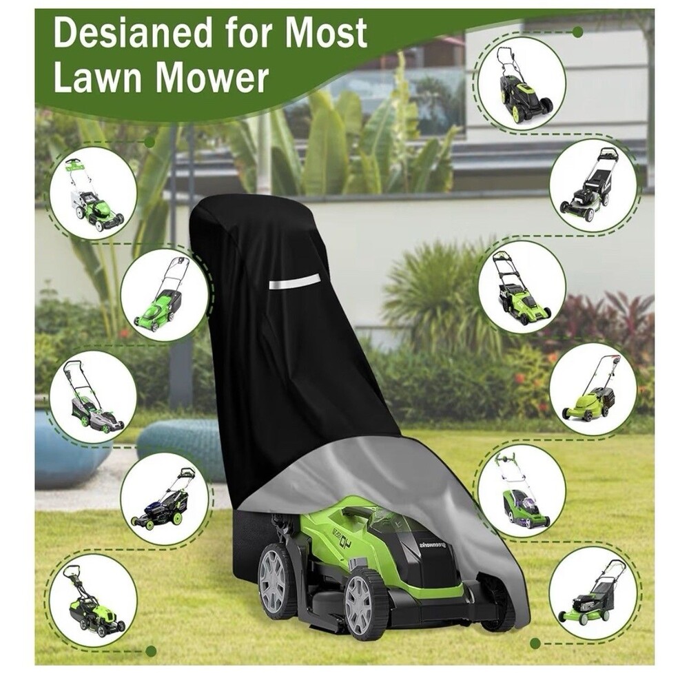 Lawn Mower Cover Outdoor Waterproof UV Protector Heavy Duty Universal Fit - Picture 6 of 12